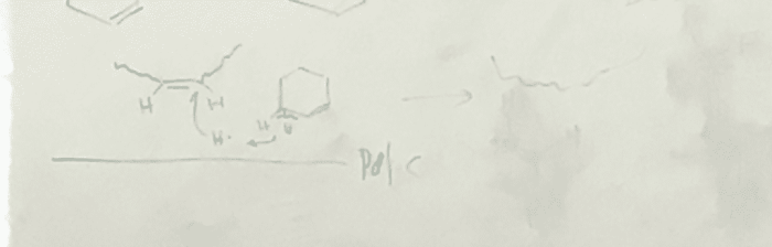 Transfer hydrogenation of olive oil