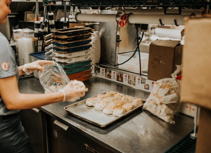 Chick fil a breading table