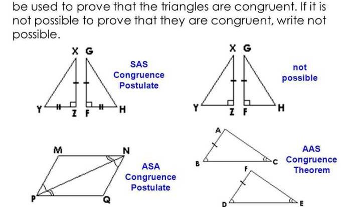 Unit 4 study guide congruent triangles